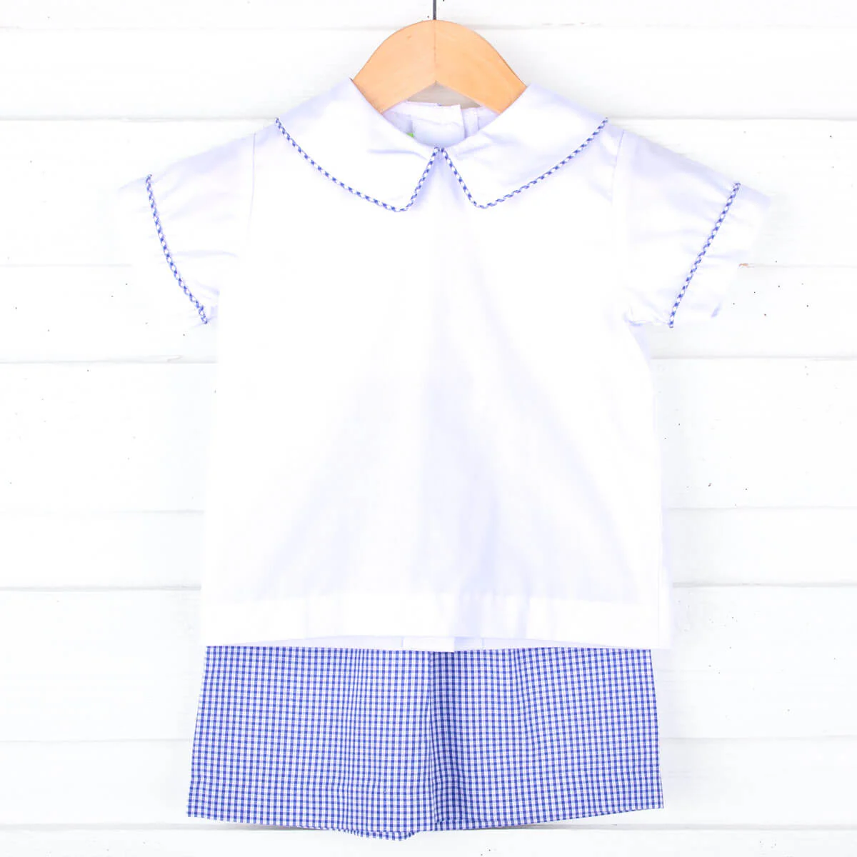 Royal Blue & White Short Set - Image 2