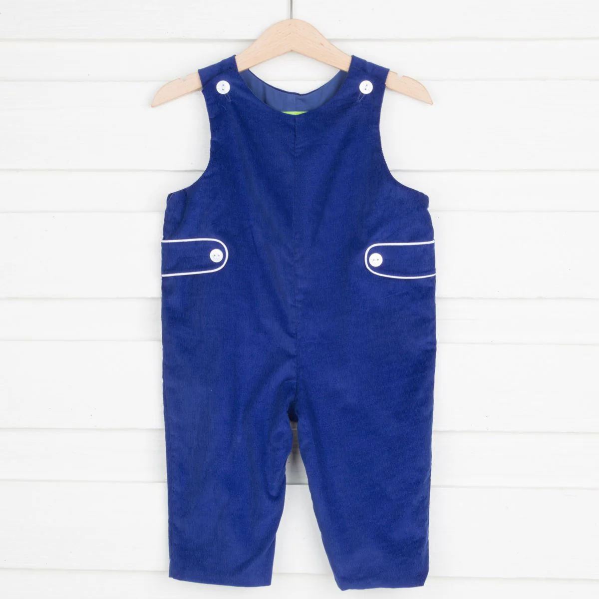 Royal Blue Corduroy Longall with Tabs - Image 3