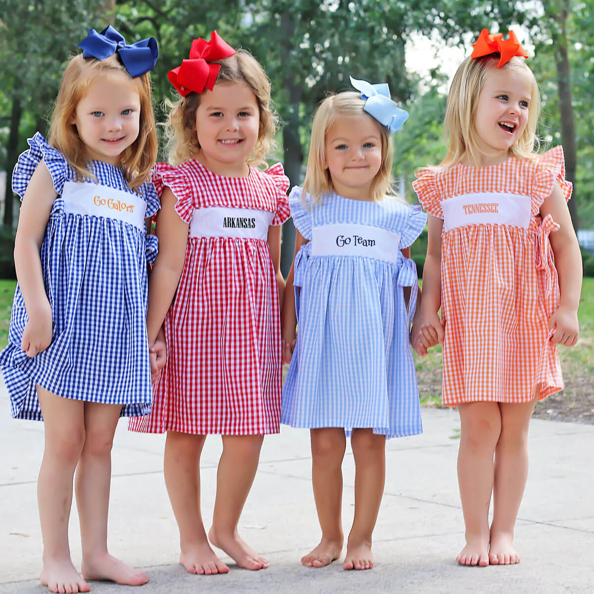 Royal Blue Gingham Avery Dress - Image 5