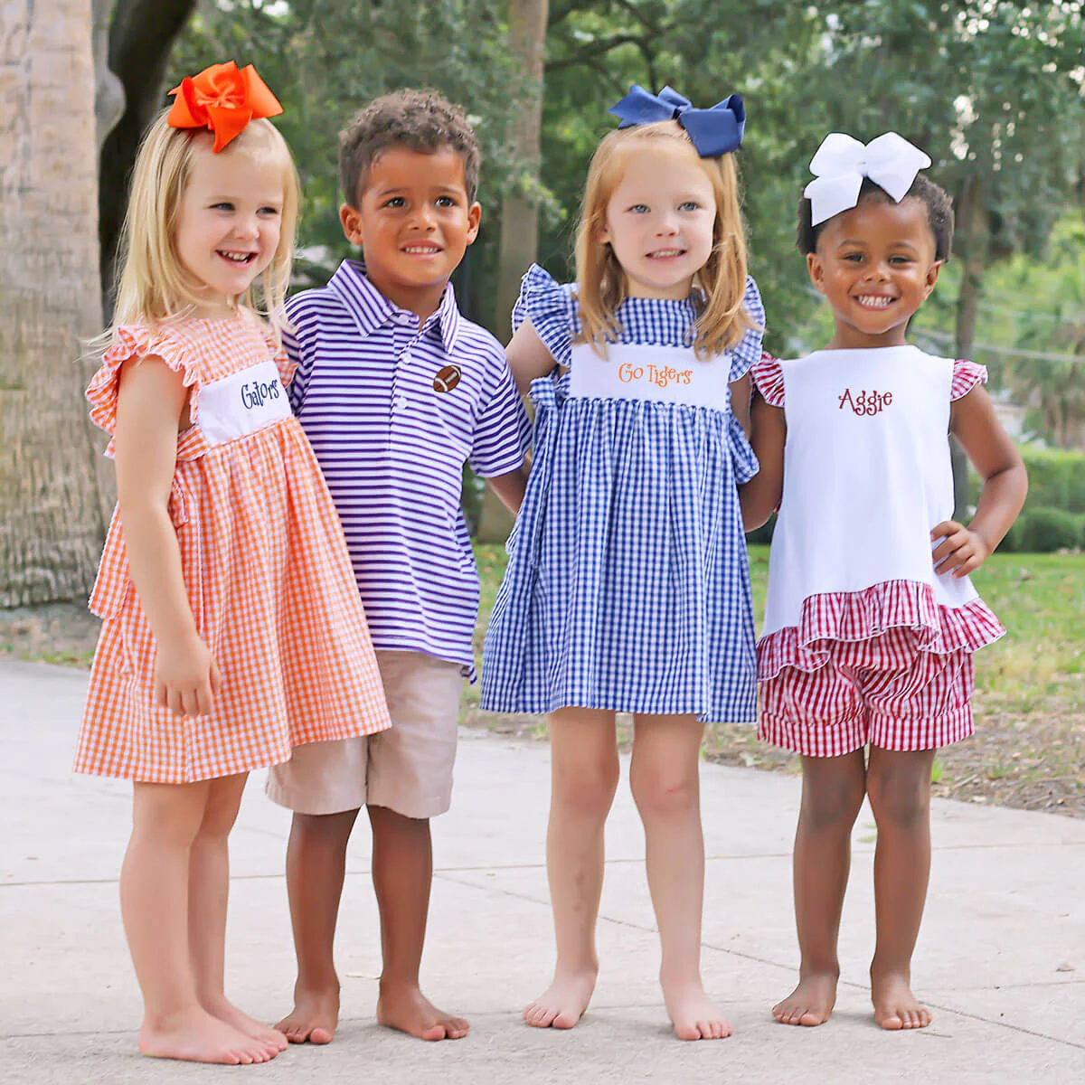 Royal Blue Gingham Avery Dress - Image 7