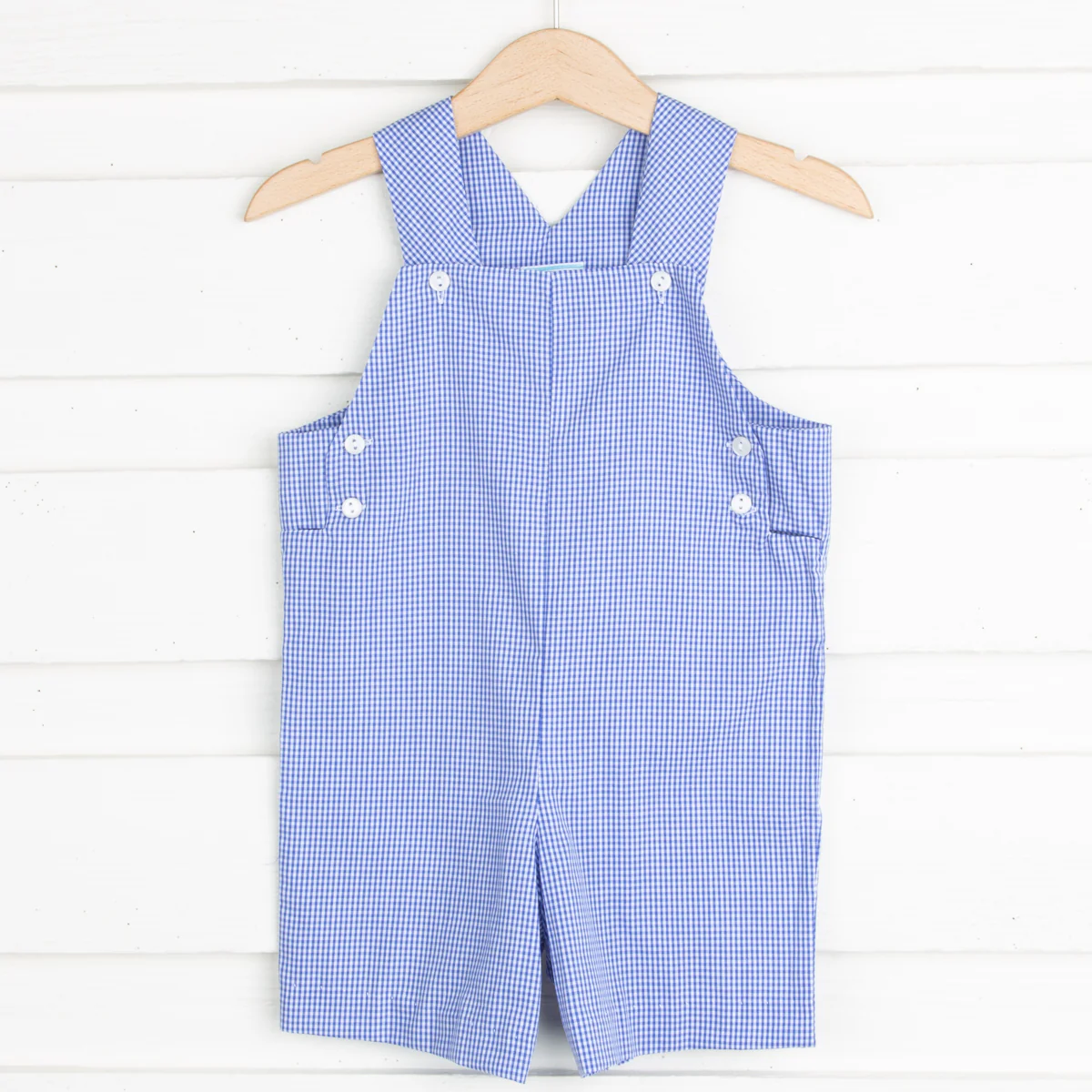 Royal Blue Gingham Jon Jon - Image 2