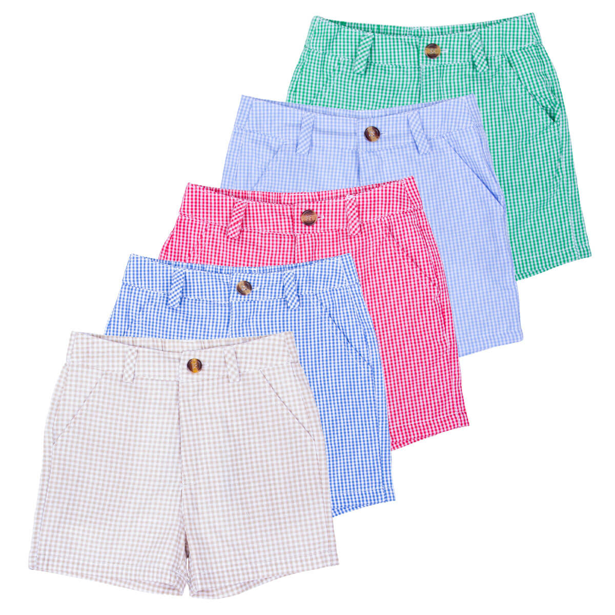 Gingham Standard Shorts Red - Image 4