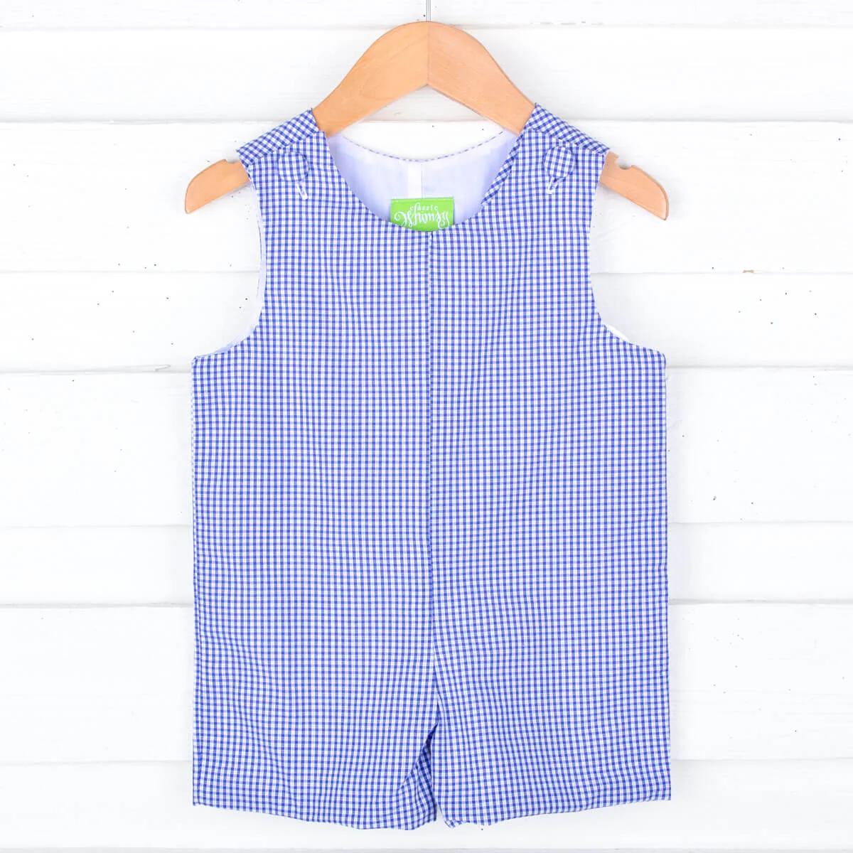 Royal Blue Gingham Jon Jon - Image 2