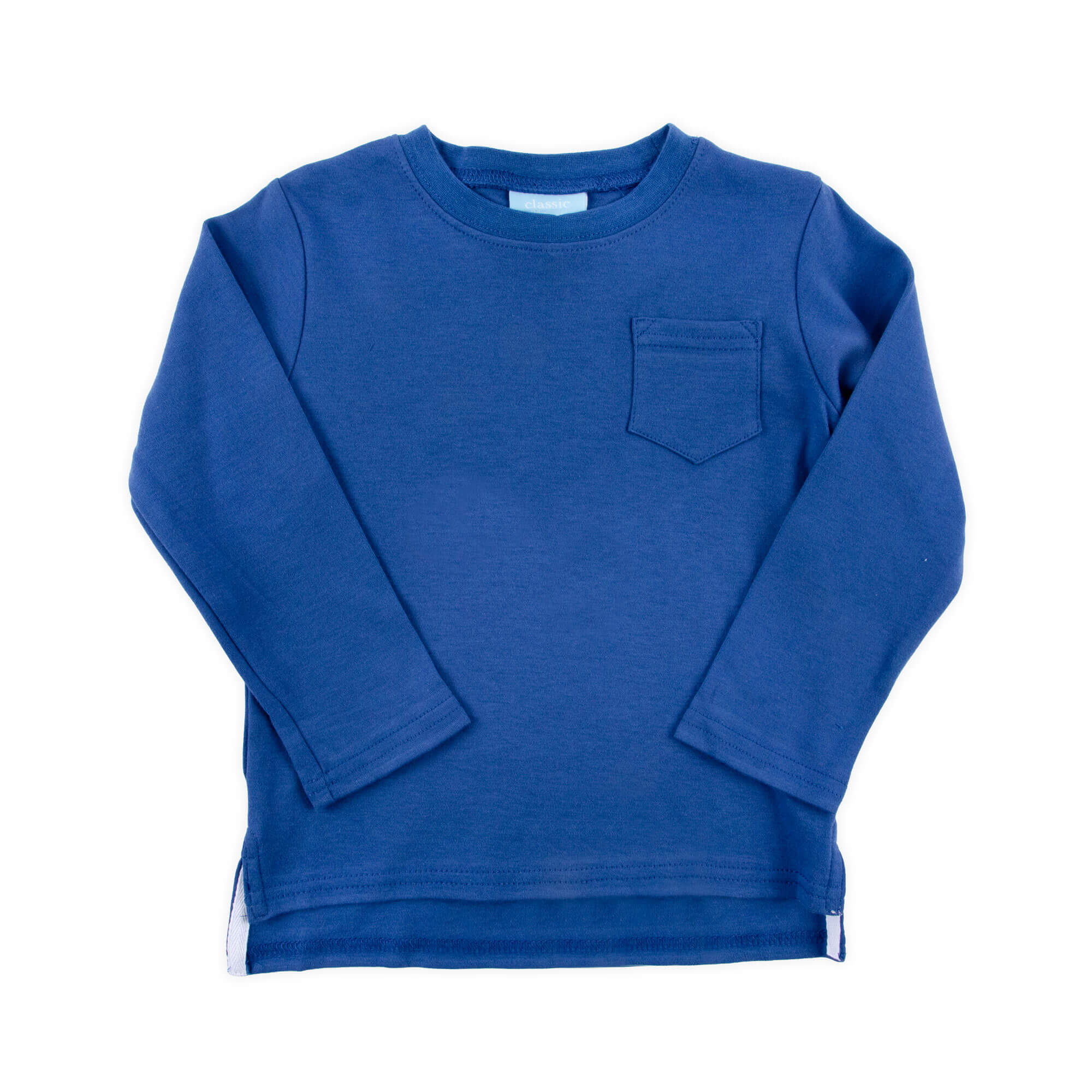 Royal Blue Long Sleeve Pocket Shirt - Image 3