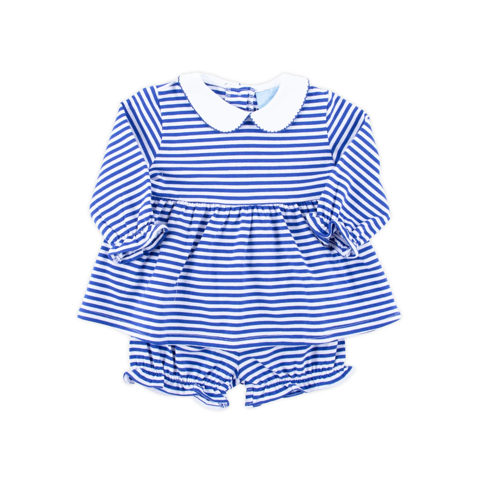 Royal Blue Stripe Riley Bloomer Set - Image 2