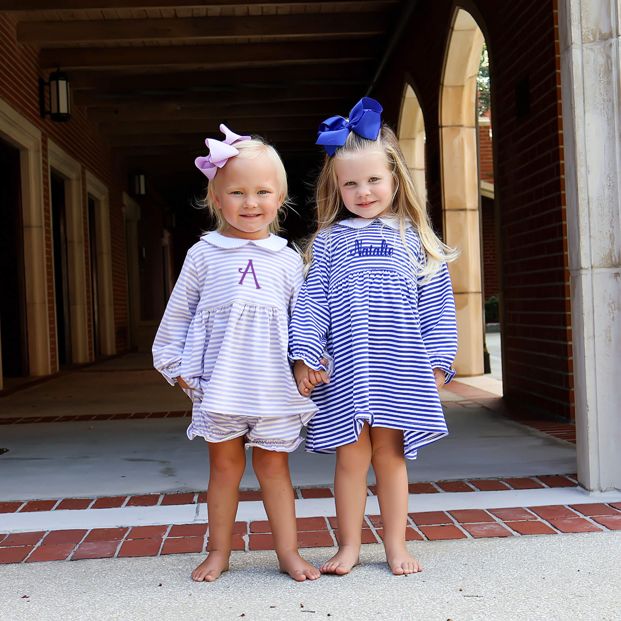 Royal Blue Stripe Riley Dress - Image 5
