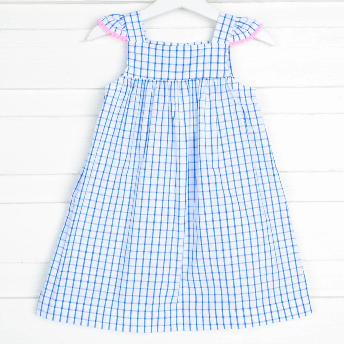 Blue Windowpane Amy Dress - Image 2