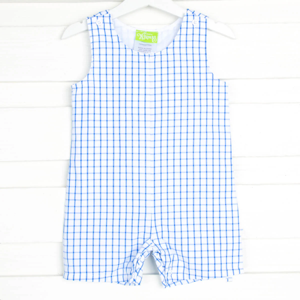 Royal Blue Windowpane Jon Jon - Image 2