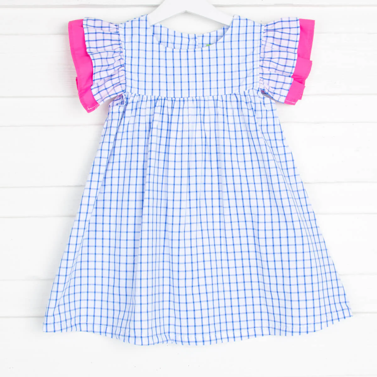 Blue Windowpane Maeve Dress - Image 2