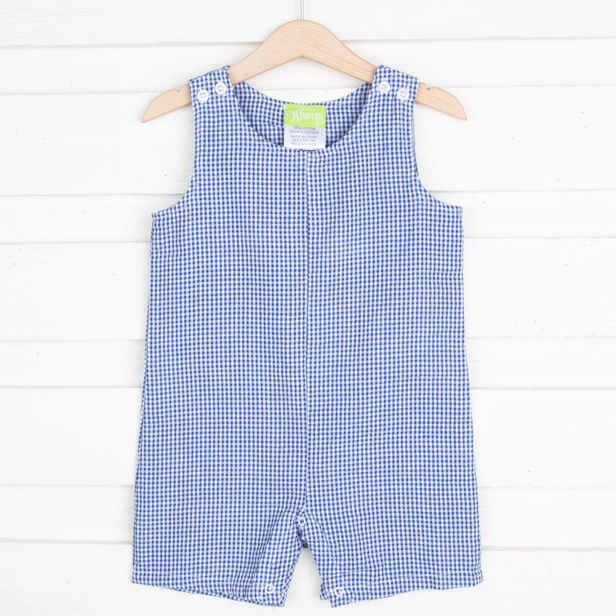 Royal Gingham Seersucker Jon Jon - Image 2