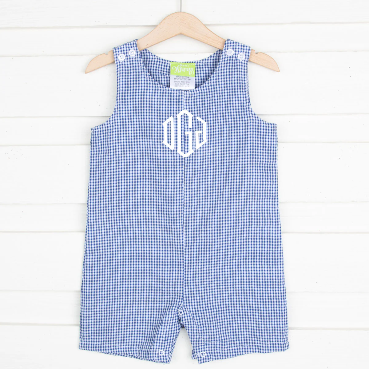 Royal Gingham Seersucker Jon Jon - Image 3