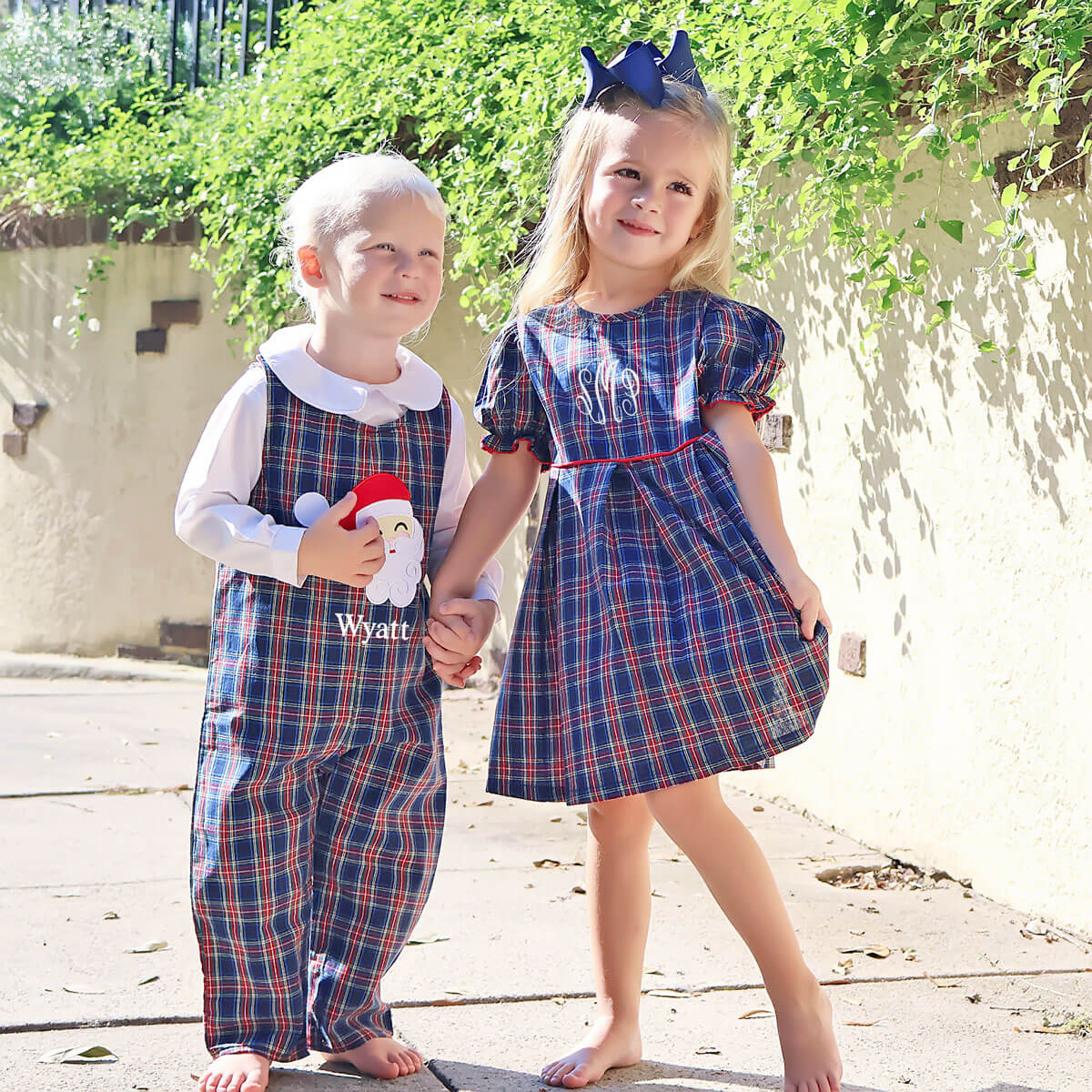 Royal Plaid Chloe Dress - Image 2