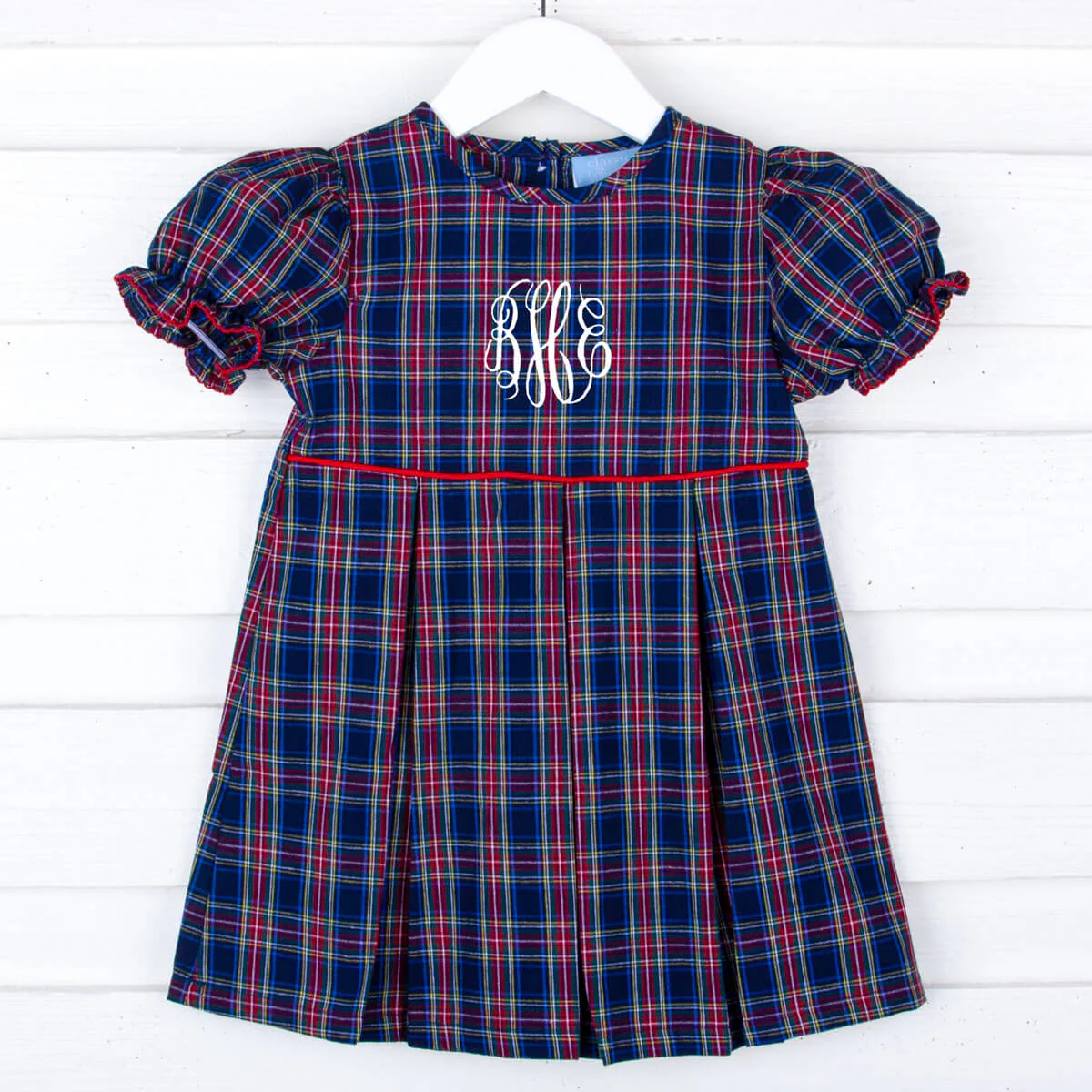 Royal Plaid Chloe Dress - Image 3