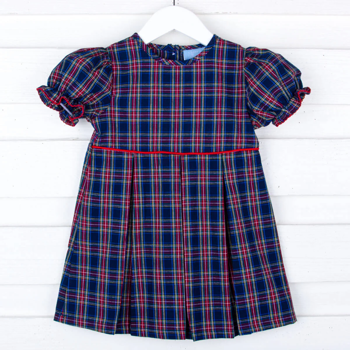 Royal Plaid Chloe Dress - Image 4