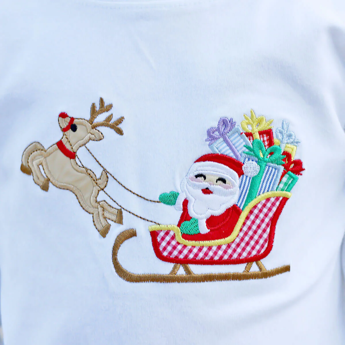 Rudolph & Santa's Sleigh Long Sleeve Shirt - Image 2