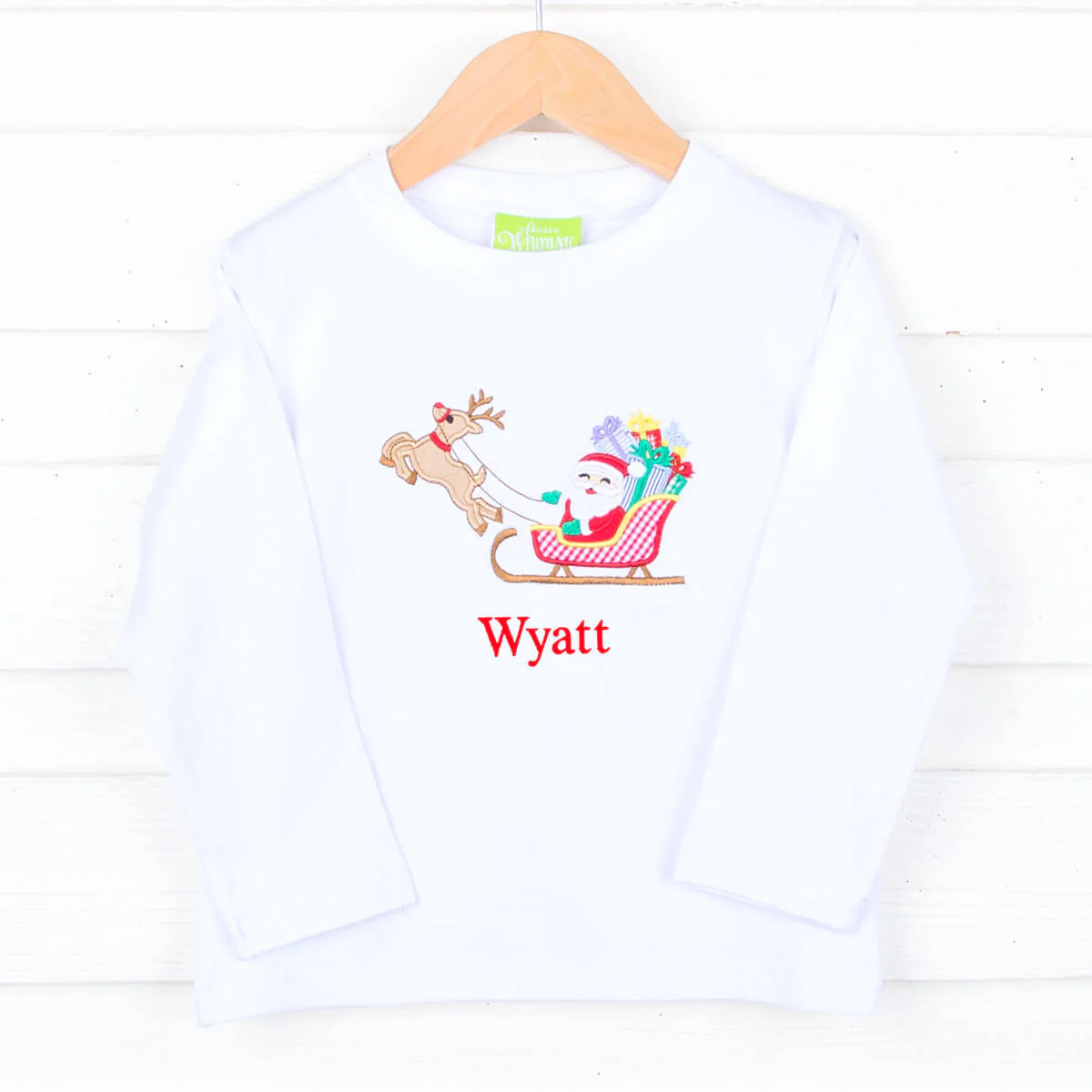 Rudolph & Santa's Sleigh Long Sleeve Shirt - Image 3