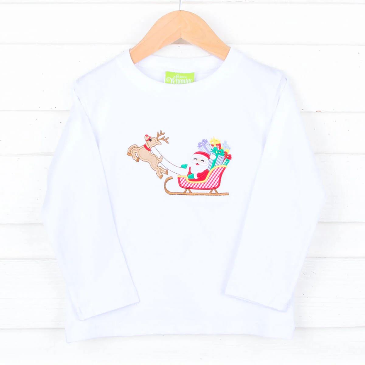 Rudolph & Santa's Sleigh Long Sleeve Shirt - Image 4