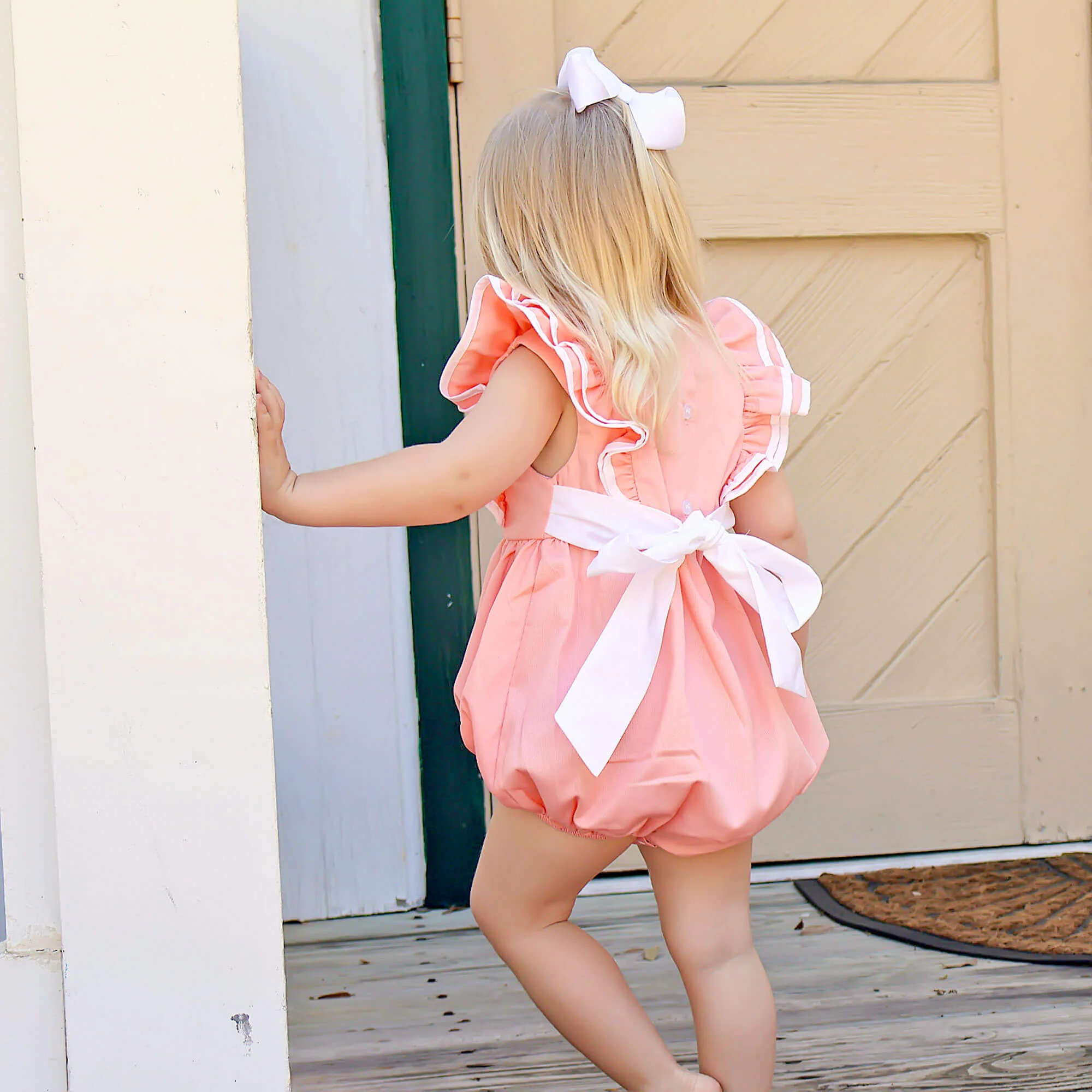 Peach Pique Alice Bubble - Image 3