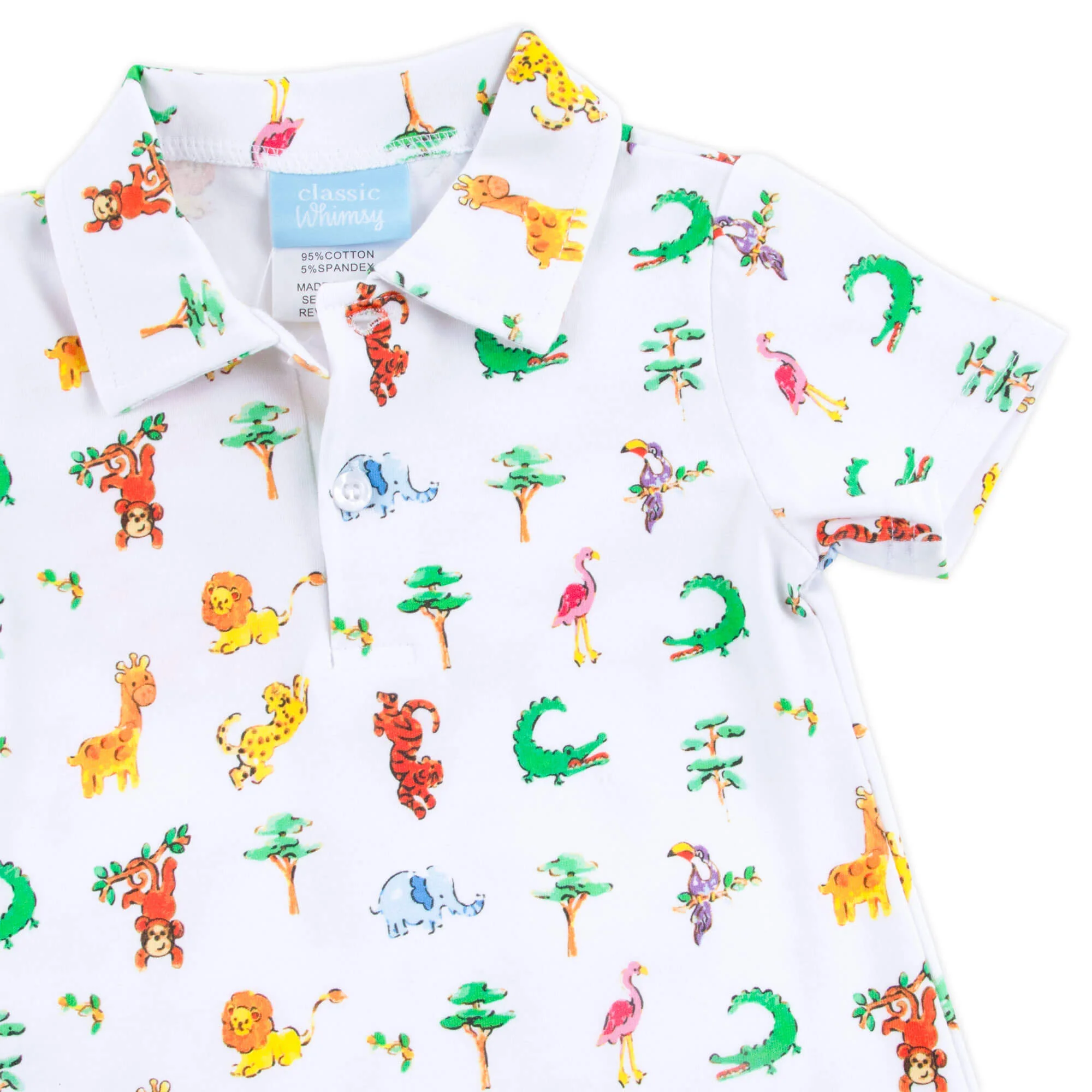 Safari Polo Romper - Image 3