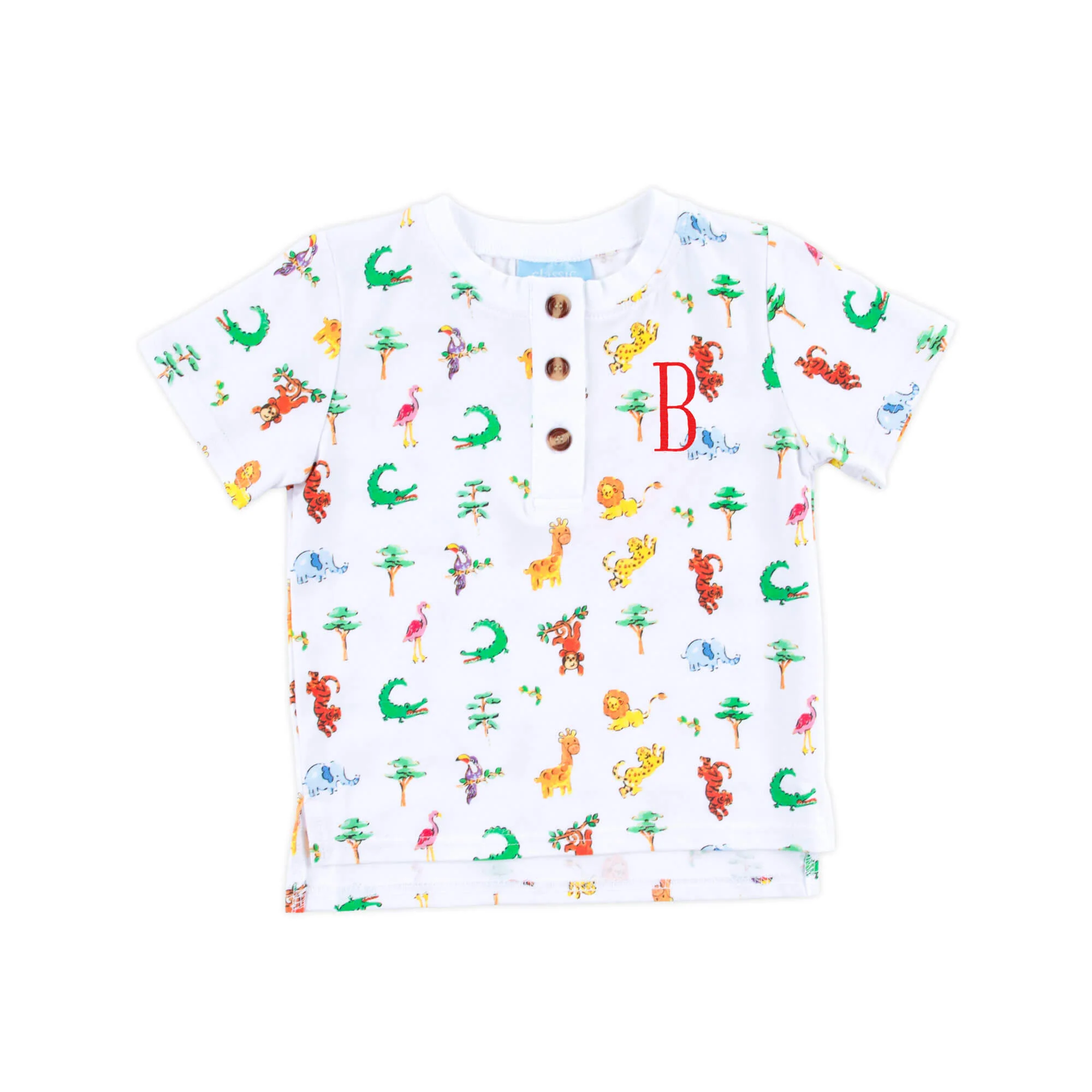 Safari Short Sleeve Henley Shirt - Image 2