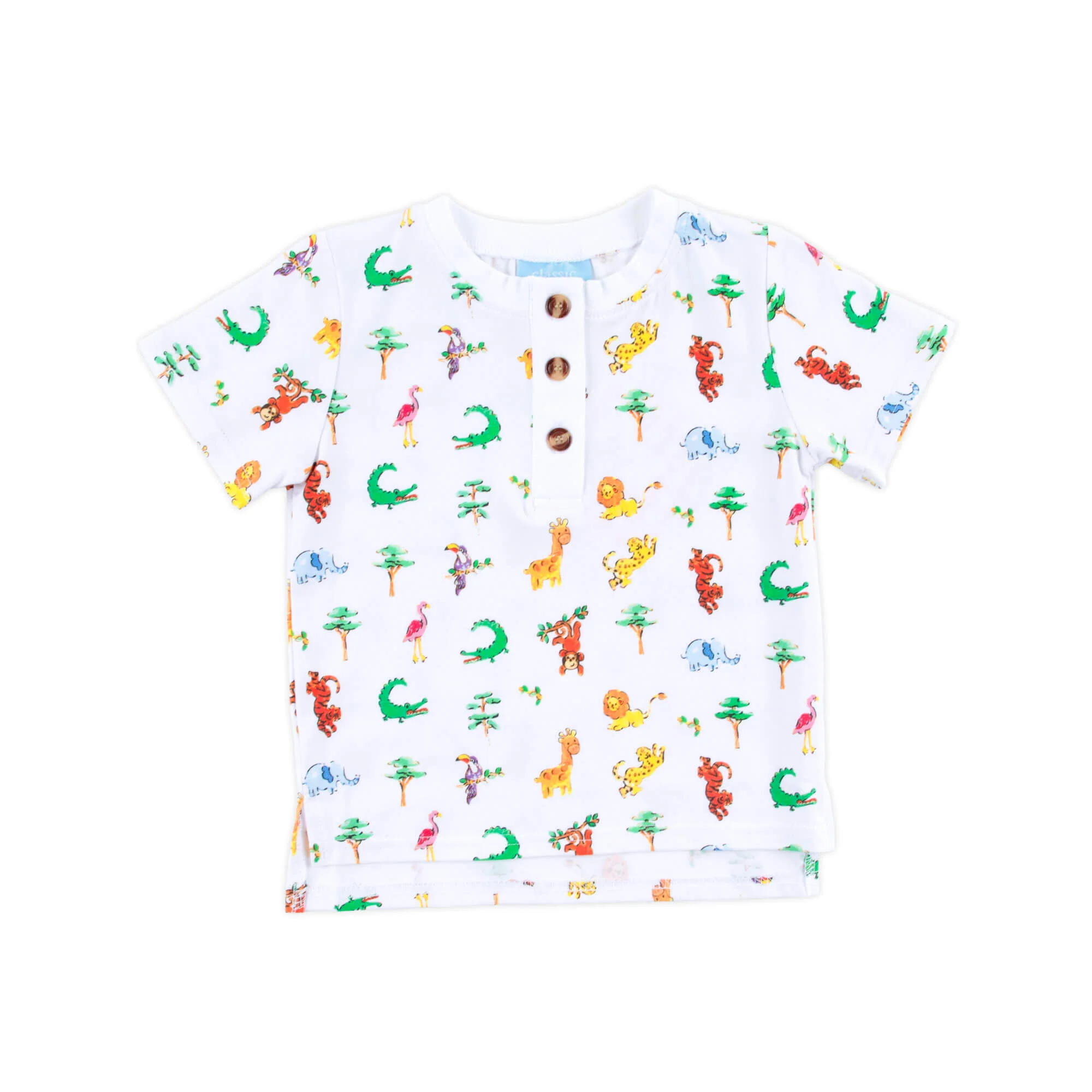 Safari Short Sleeve Henley Shirt - Image 4