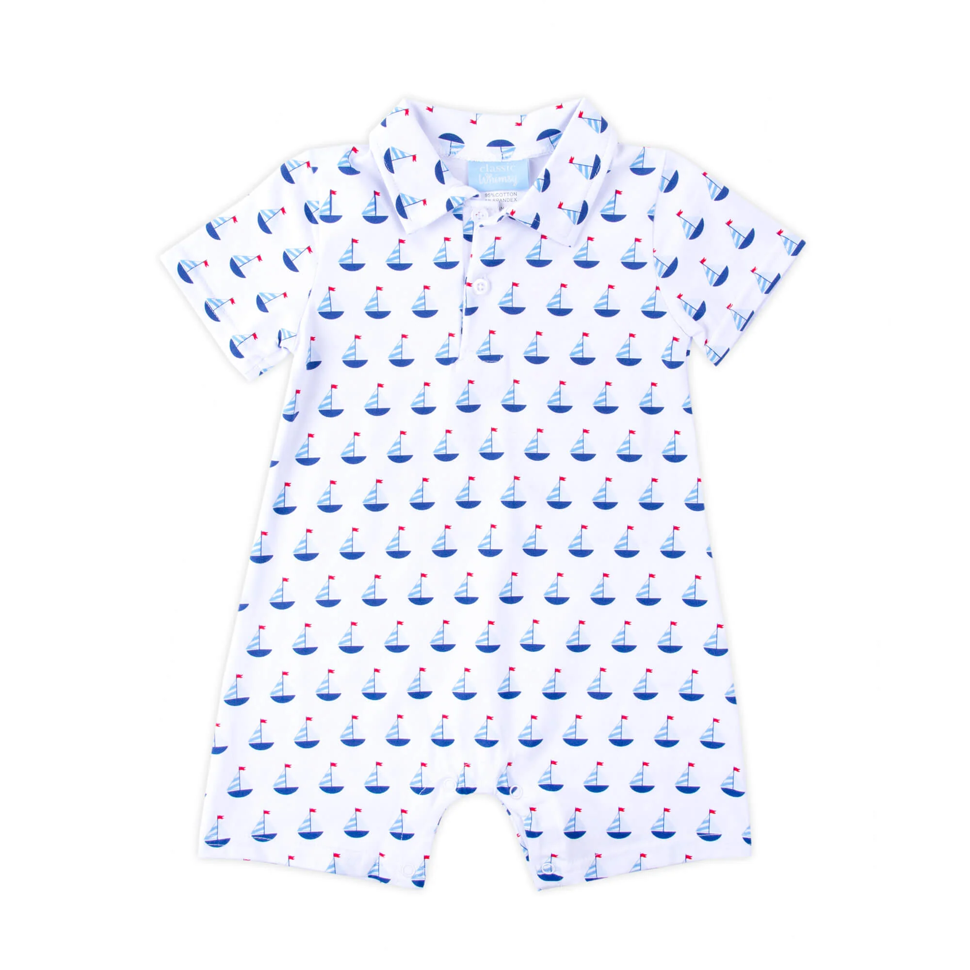 Sailboat Polo Romper - Image 3