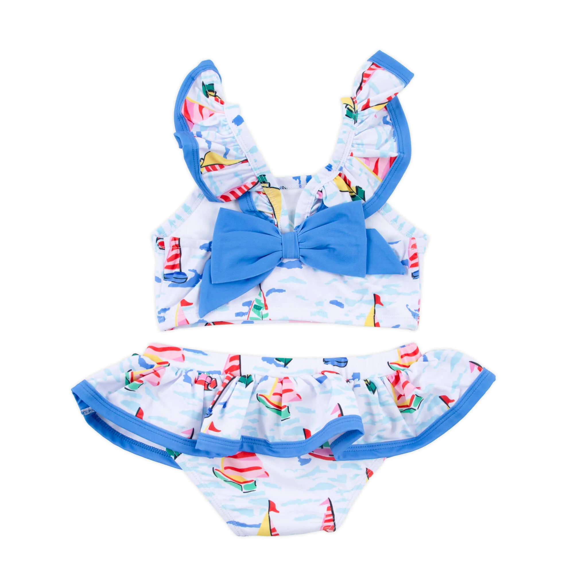 Watercolor Sailboat Two Piece Swimsuit - Image 5