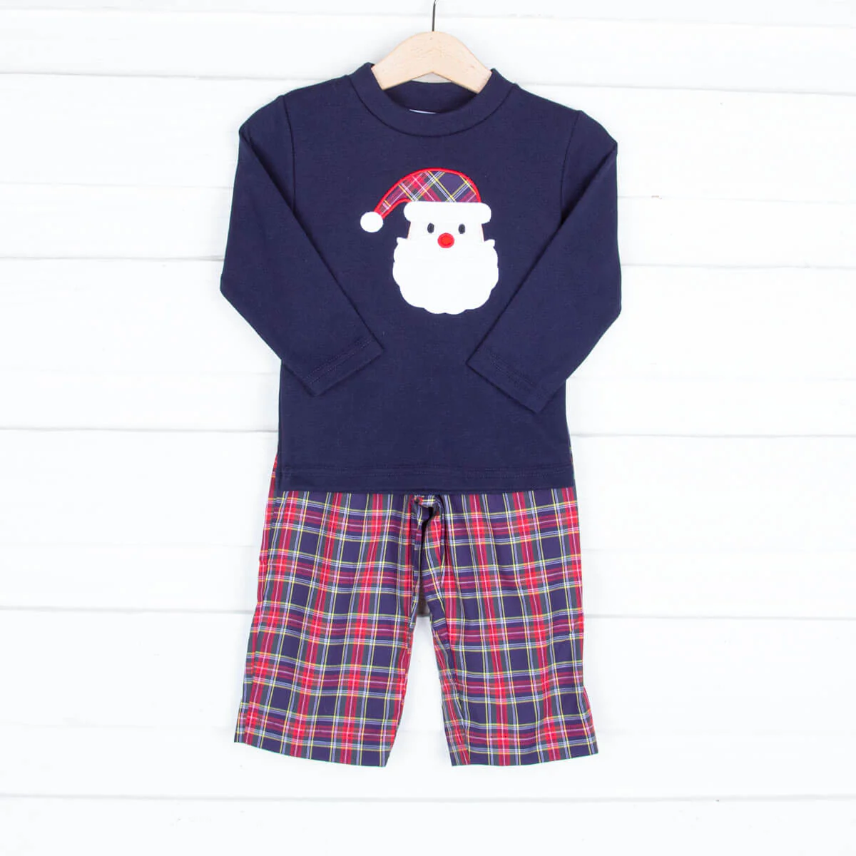 Santa Vermont Plaid Boy Pant Set - Image 2