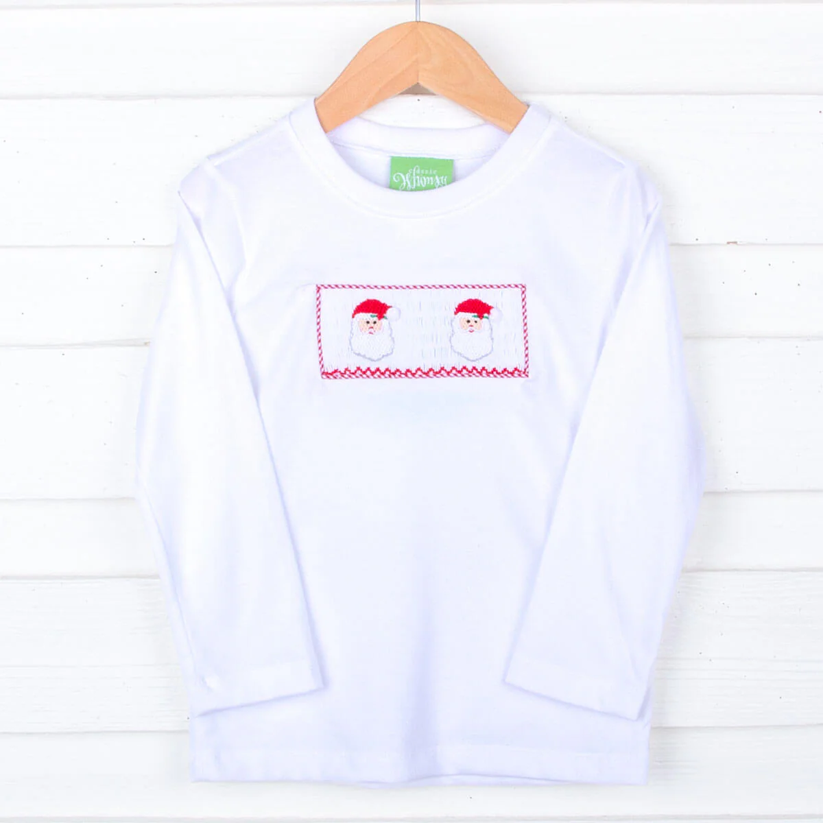 Santa Claus Smocked Long Sleeve Shirt
