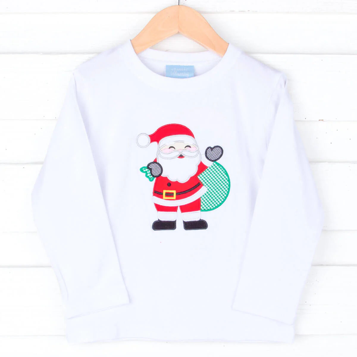 Santa Claus White Long Sleeve Shirt - Image 2