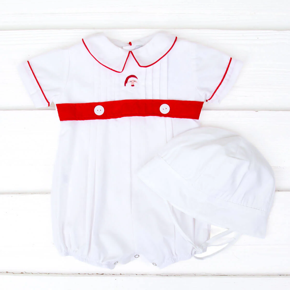 Santa Embroidered Collared Bubble - Image 2