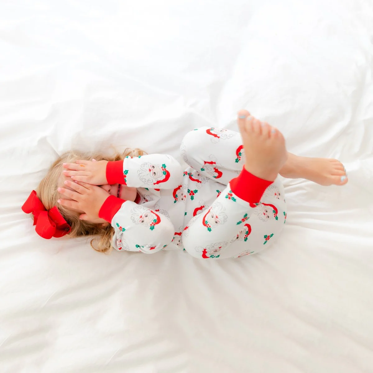 Vintage Santa White Pajamas - Image 13