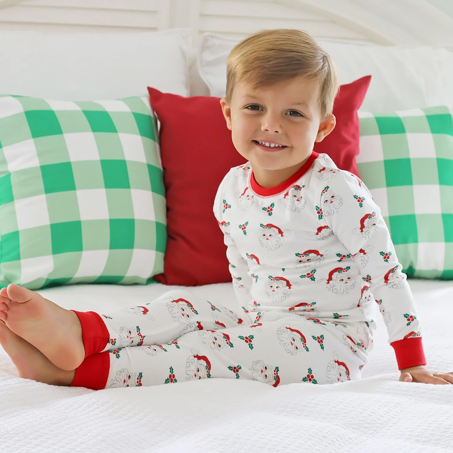 Vintage Santa White Pajamas - Image 14