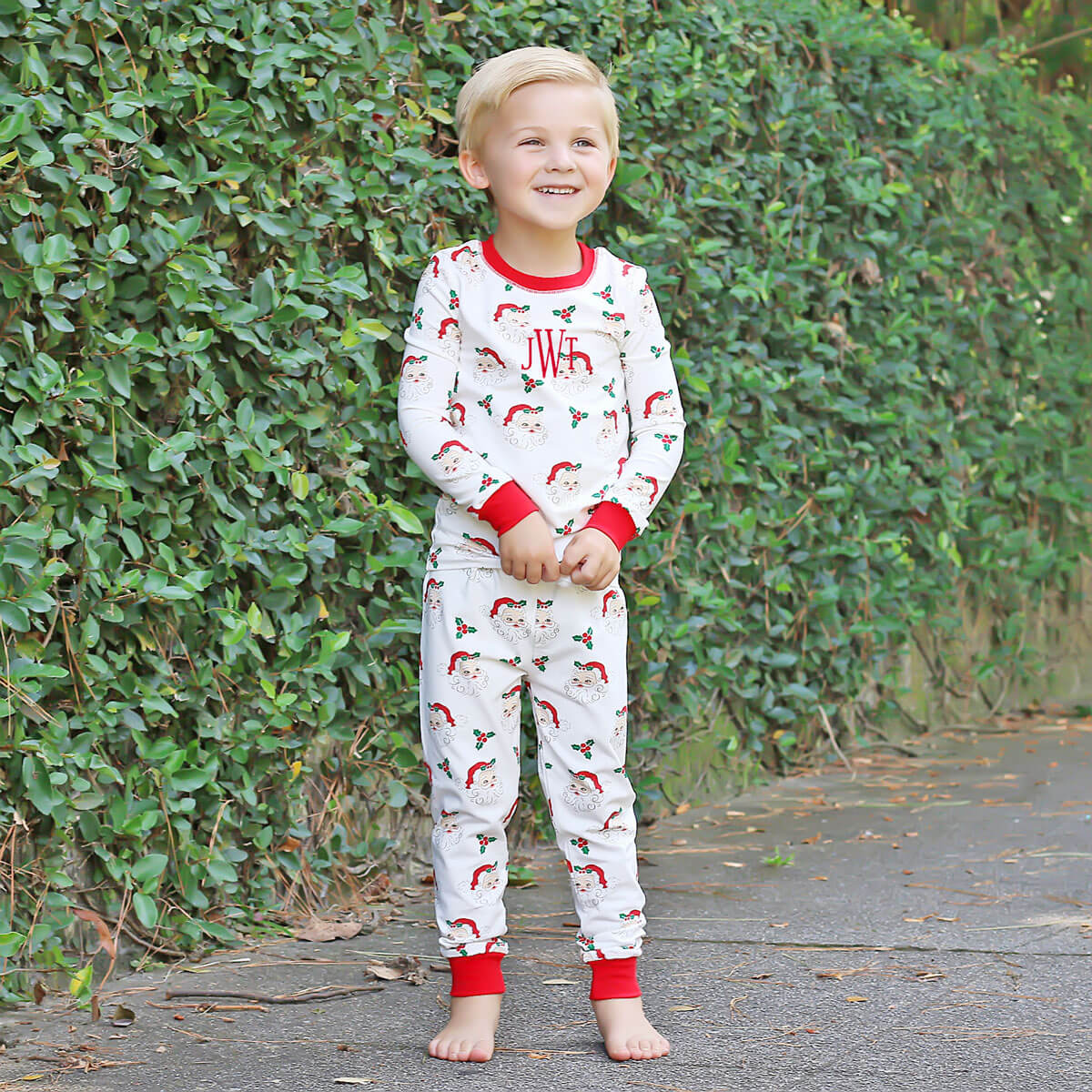 Vintage Santa White Pajamas - Image 5