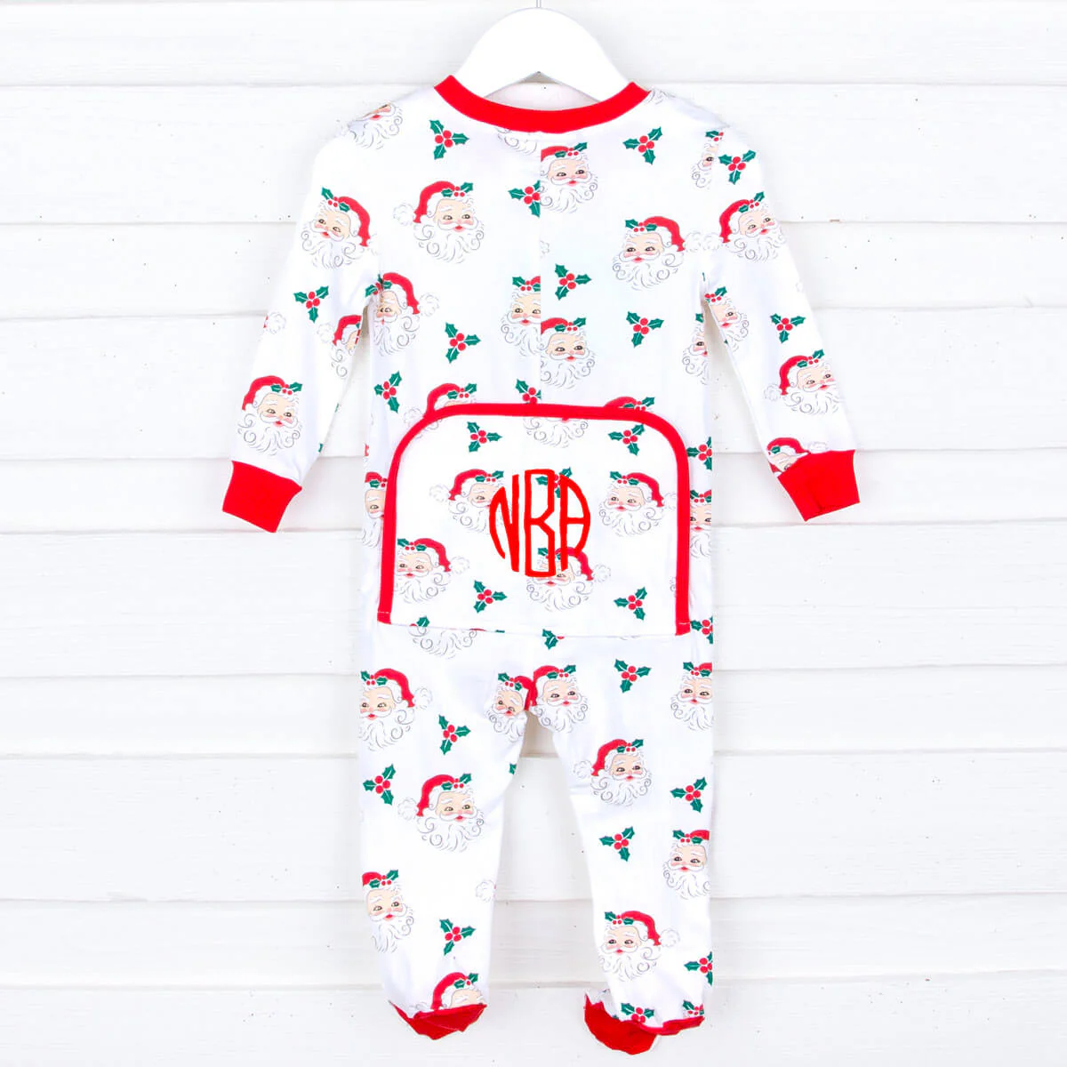 Vintage Santa White Zip Sleeper - Image 2
