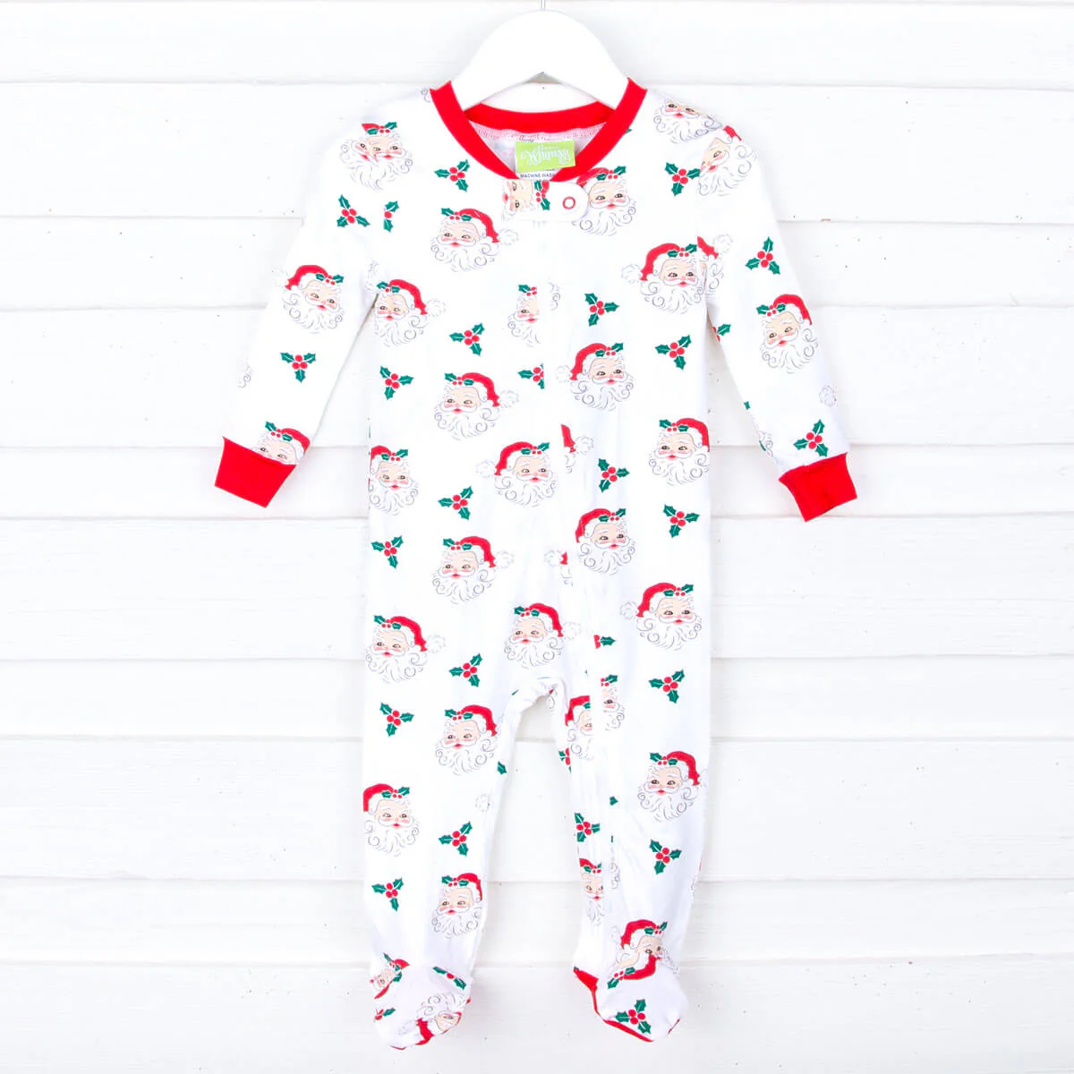 Vintage Santa White Zip Sleeper - Image 4