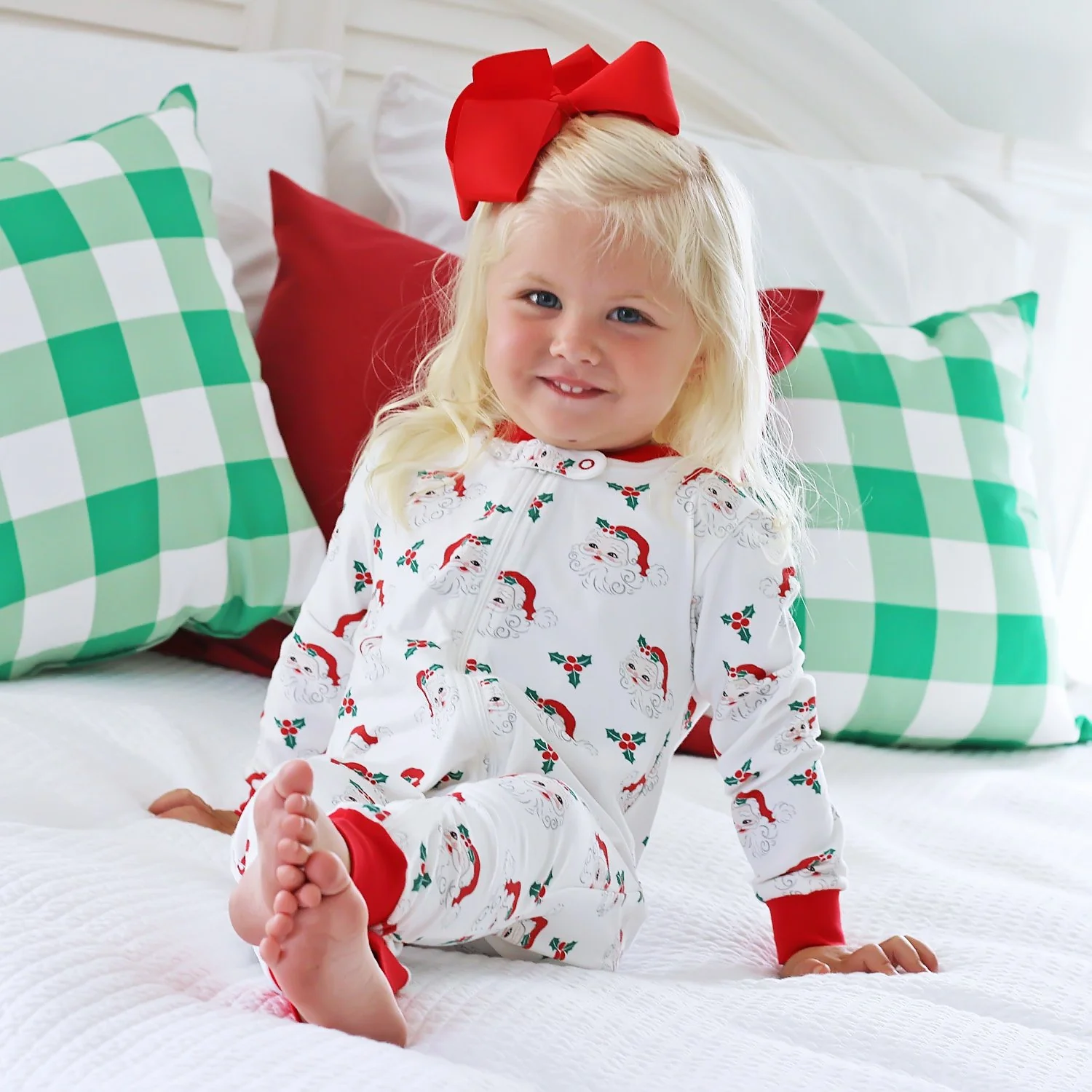 Vintage Santa White Zip Sleeper - Image 8