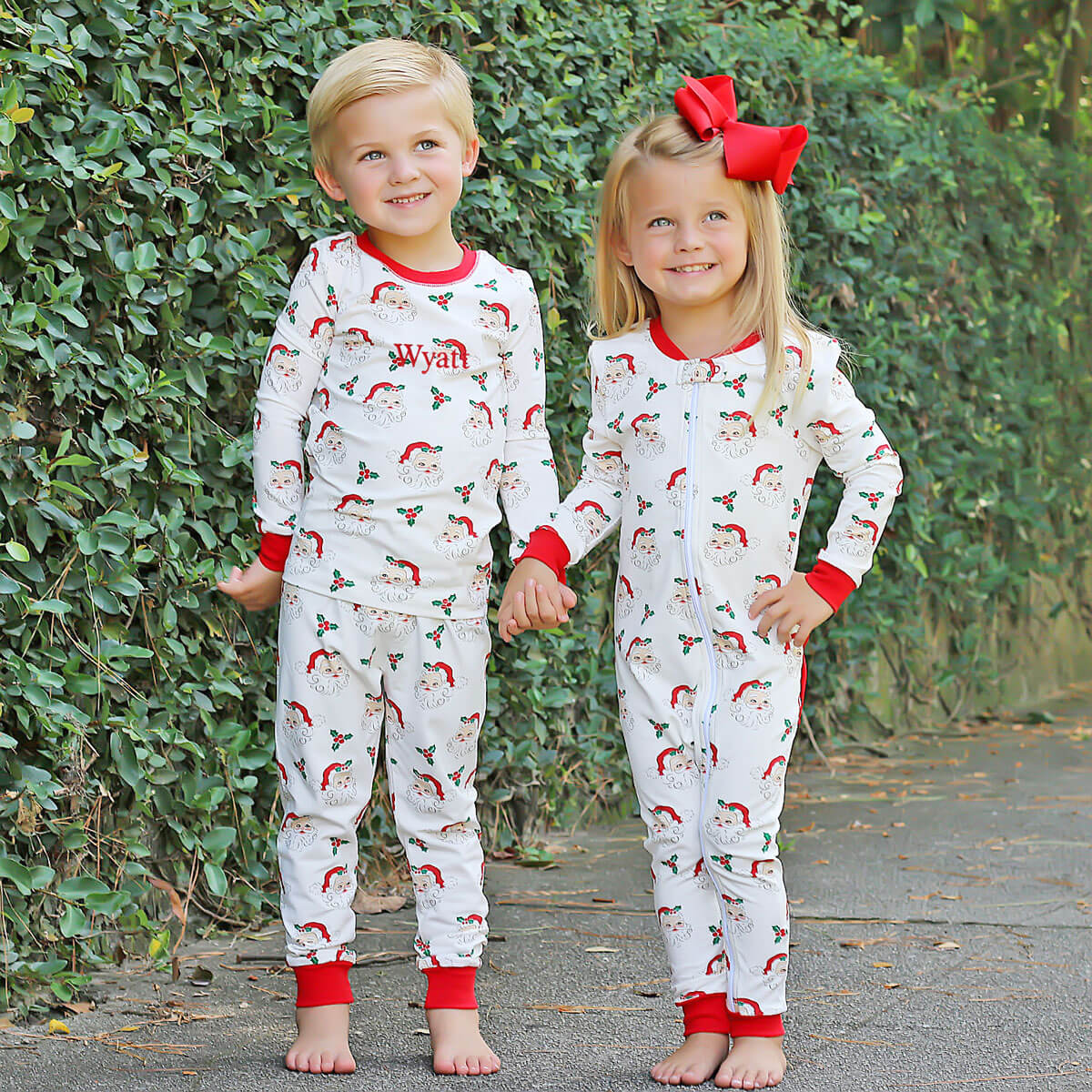 Vintage Santa White Zip Sleeper - Image 9