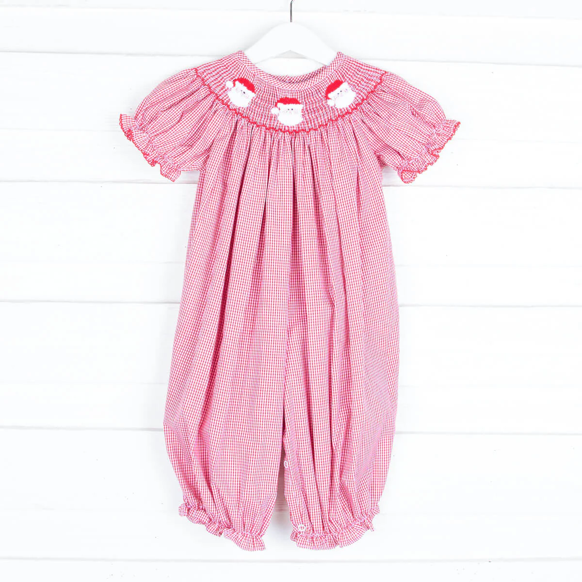 Santa's Favorite Smocked Long Bubble - Image 2