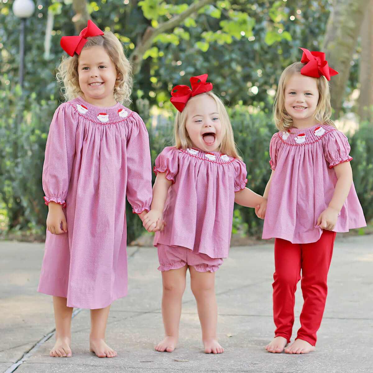 Santa's Favorite Smocked Long Sleeve Dress - Image 6