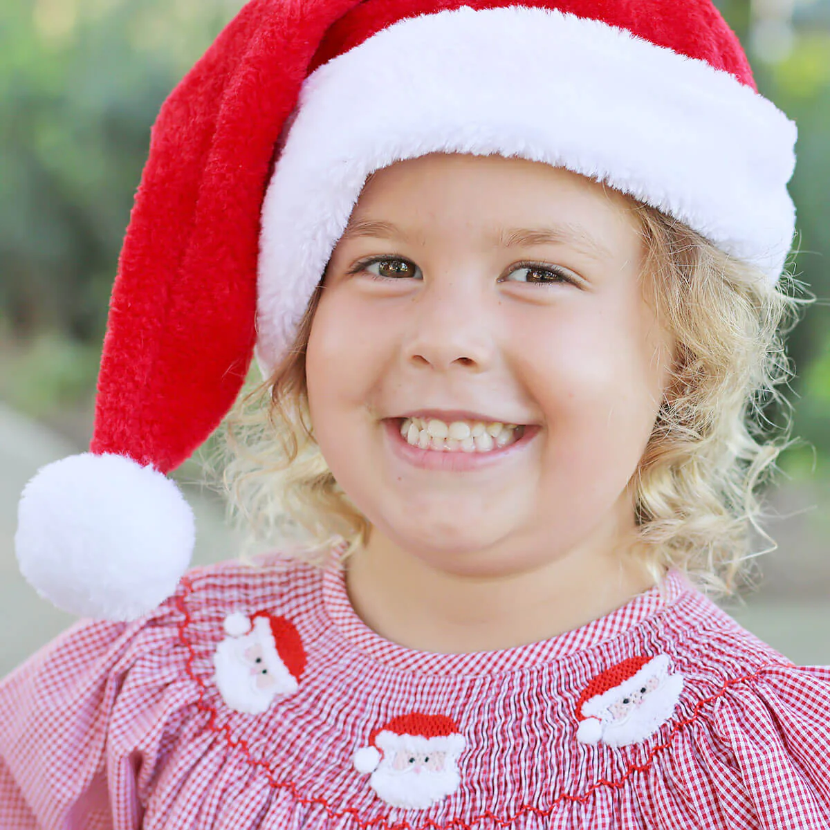Santa's Favorite Smocked Long Sleeve Dress - Image 7