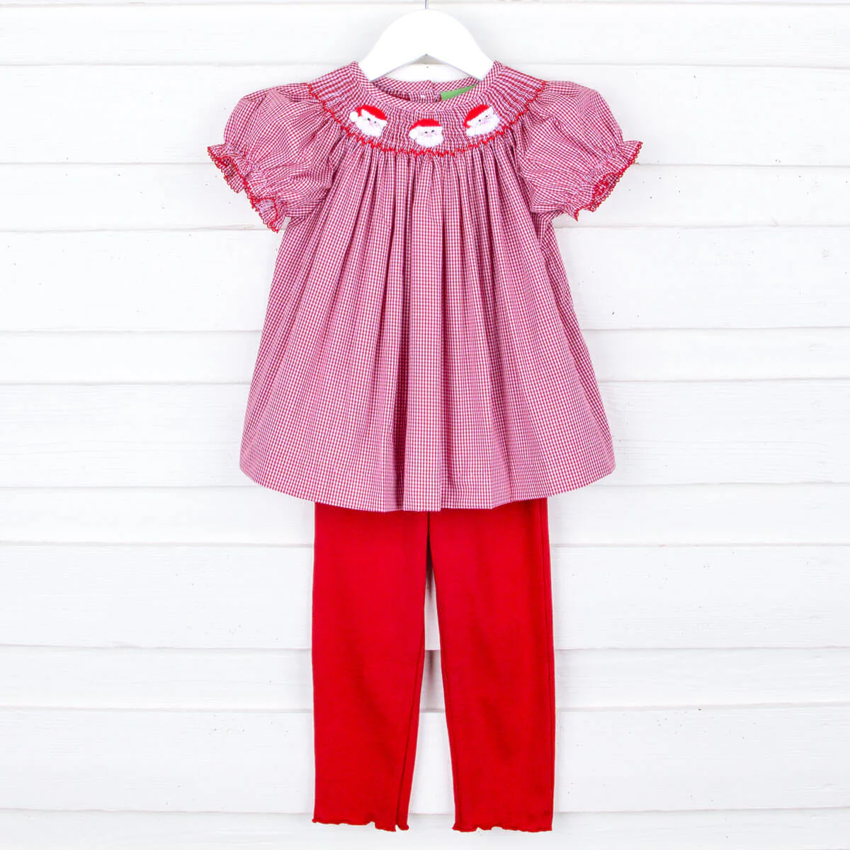 Santa's Favorite Smocked Legging Set - Image 3