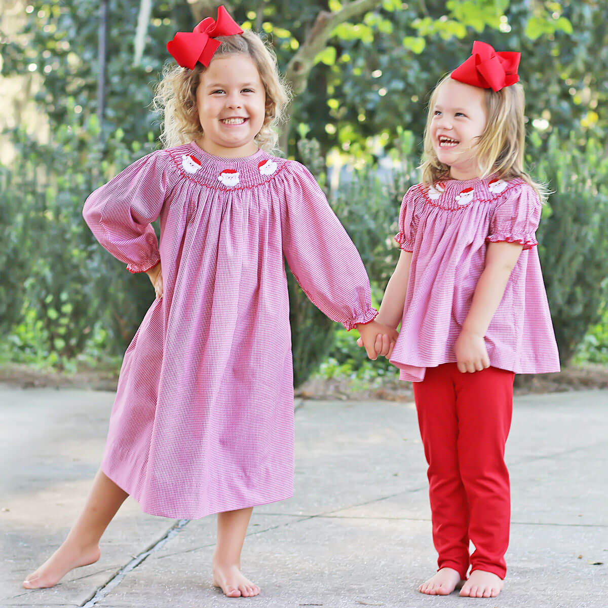Santa's Favorite Smocked Legging Set - Image 5