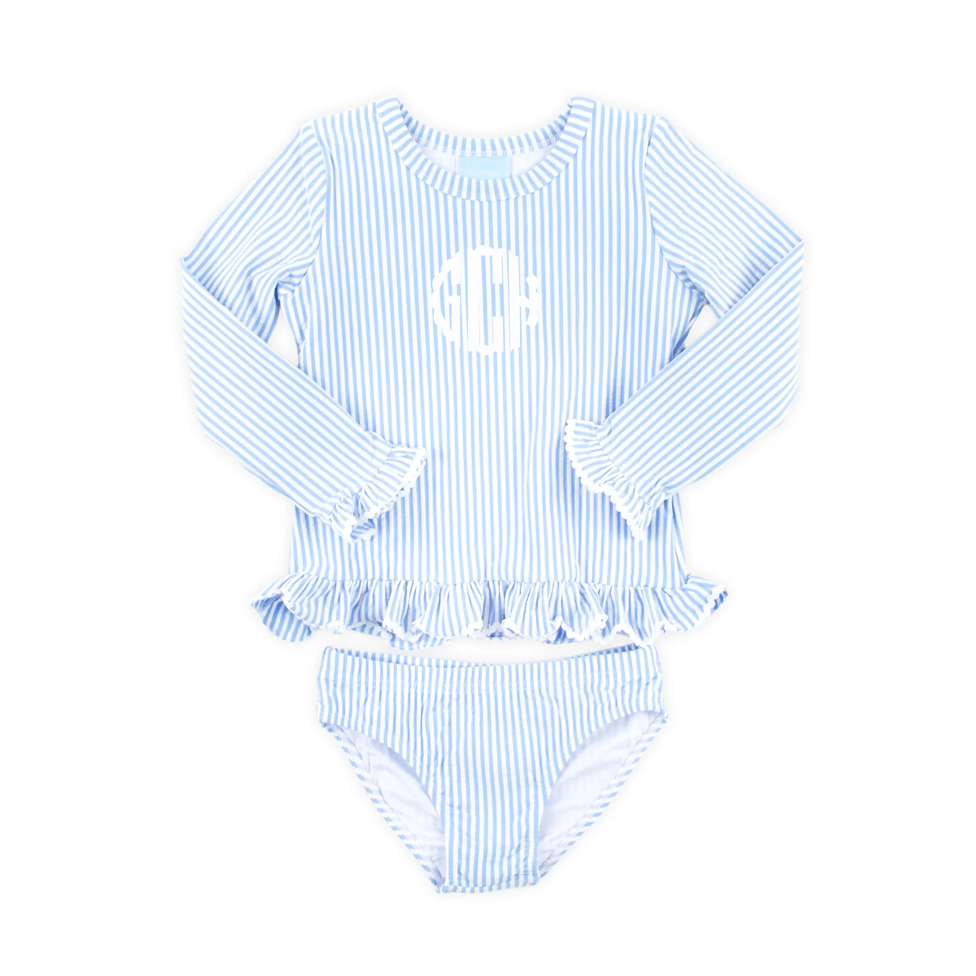 Santorini Blue Rash Guard Set - Image 2