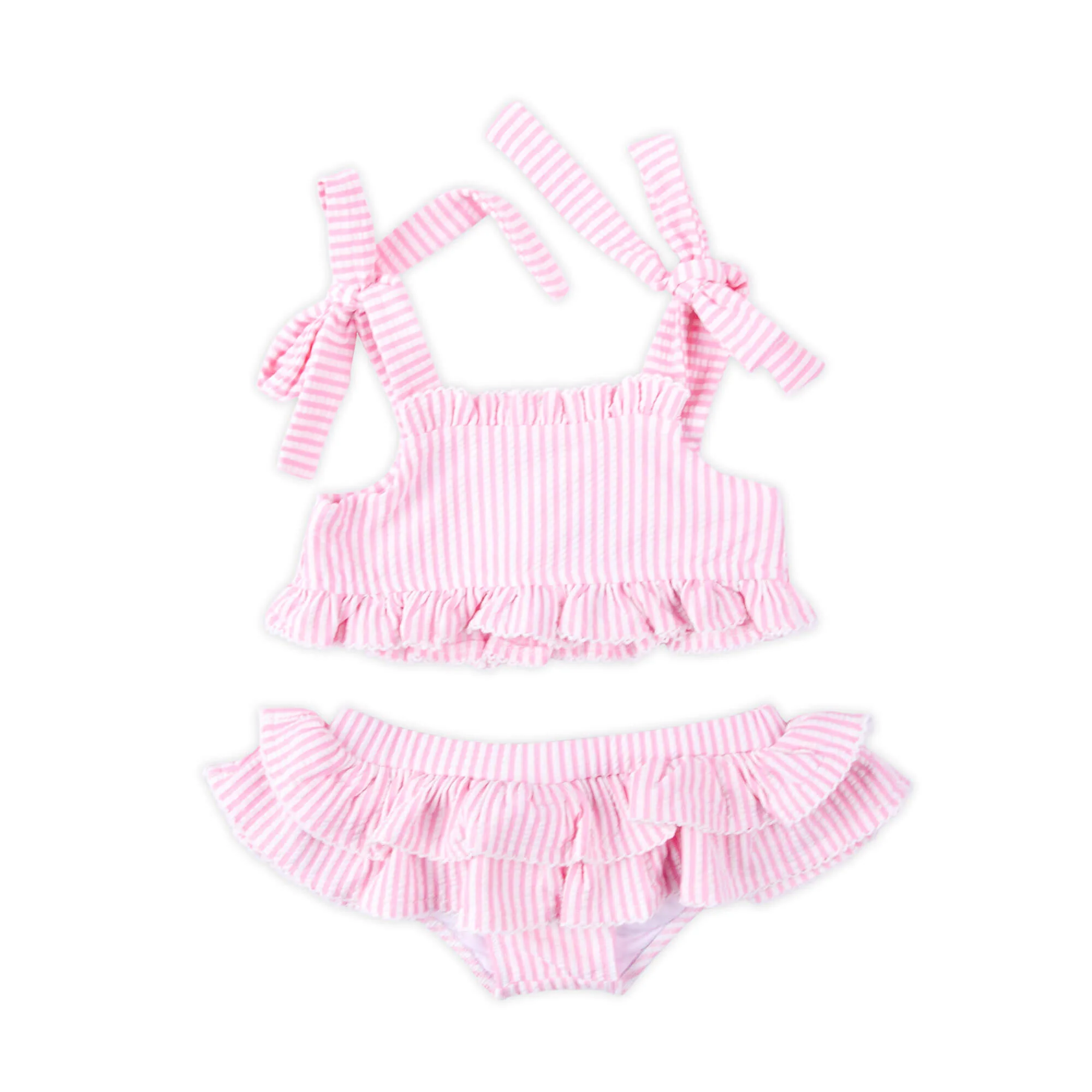 Santorini Pink Two Piece Swimsuit - Image 4