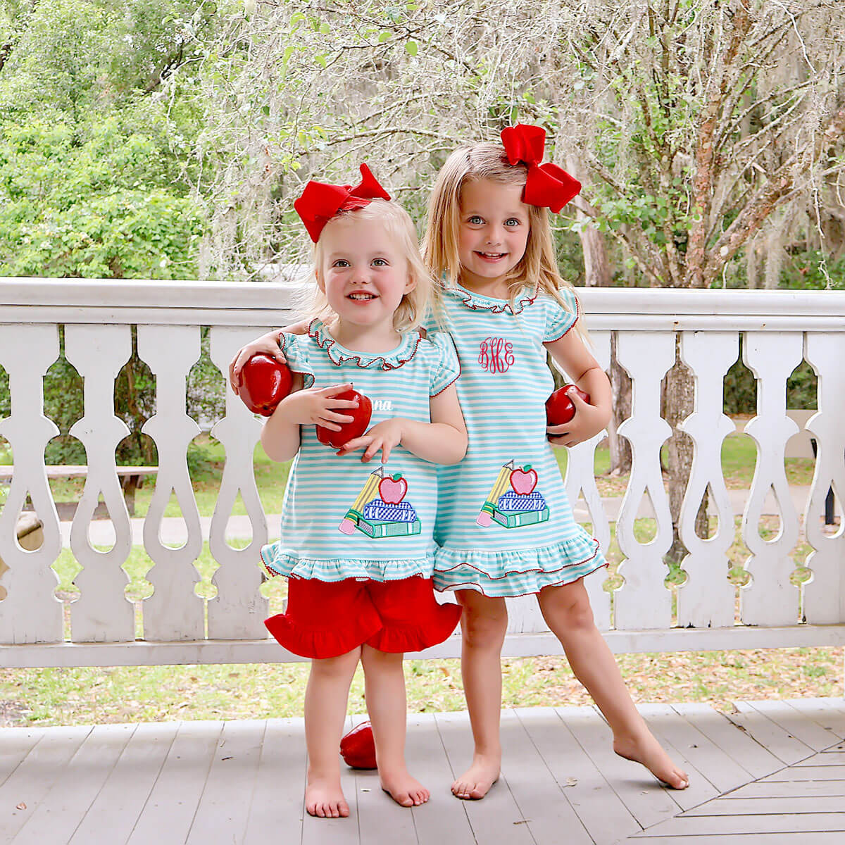 School Book Turquoise Stripe Adalyn Dress - Image 5