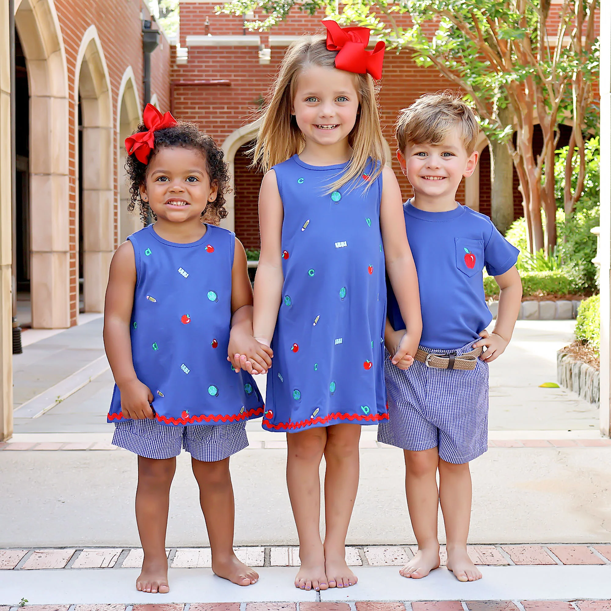 School Rules Blue Gingham Eleanor Short Set - Image 3