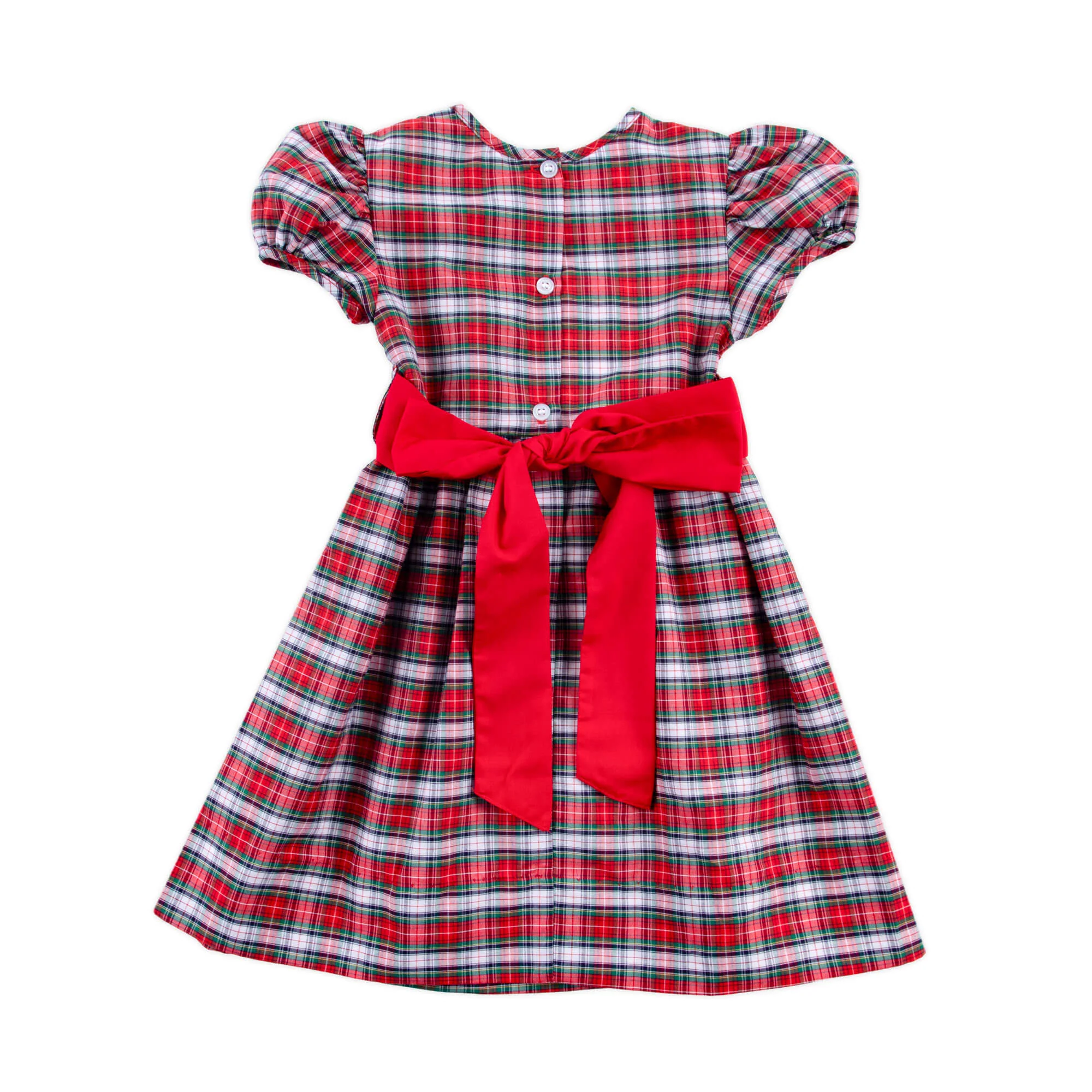 Seattle Red Plaid Sash Dress - Image 2