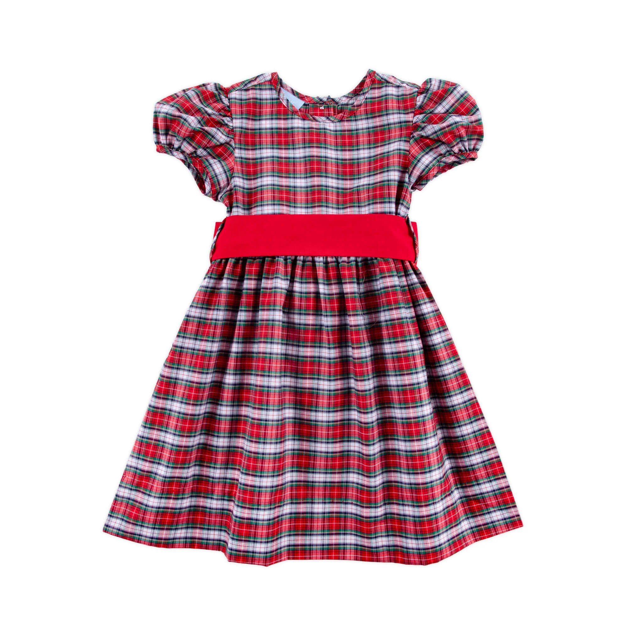 Seattle Red Plaid Sash Dress - Image 3