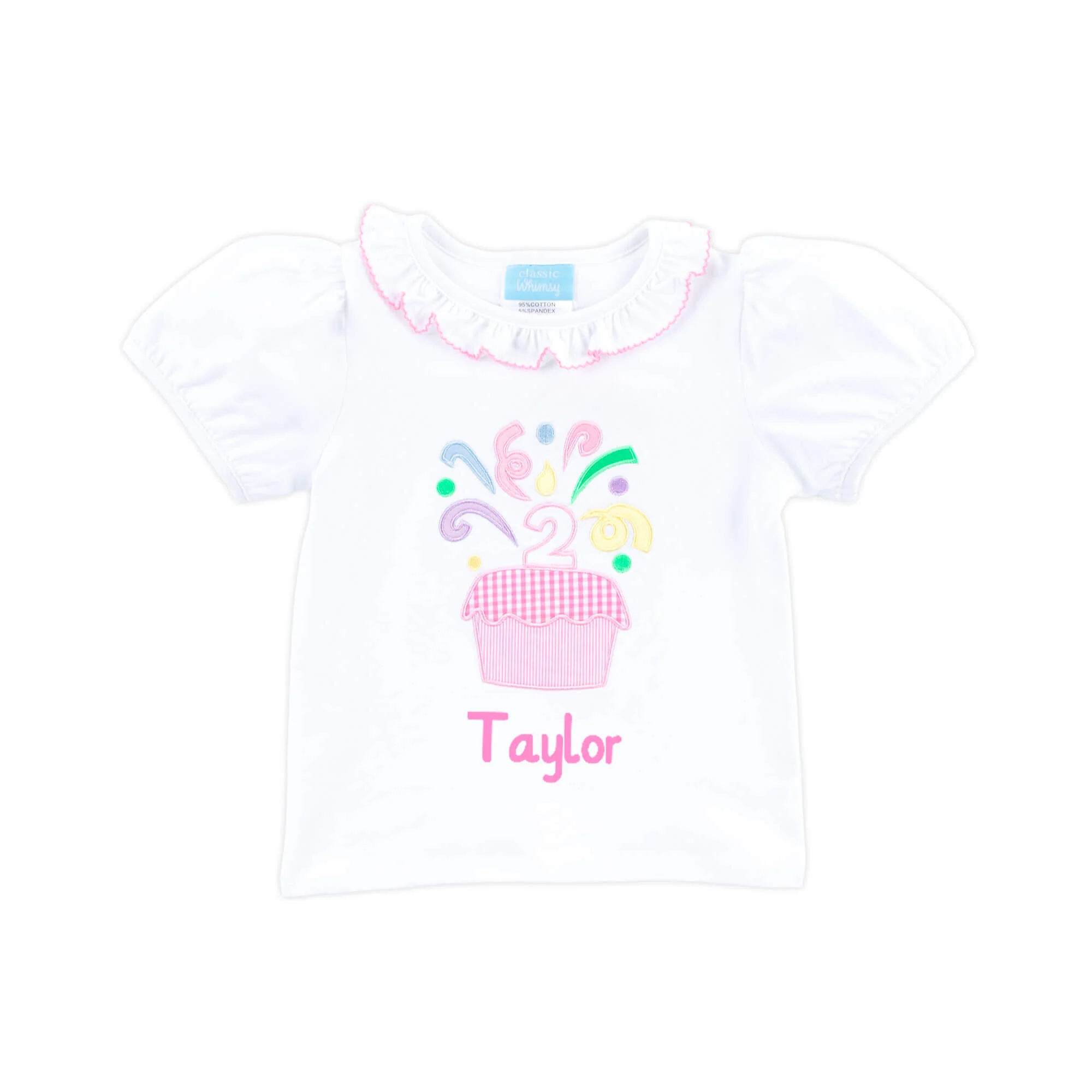 Second Birthday Cupcake Ruffle Top - Image 2